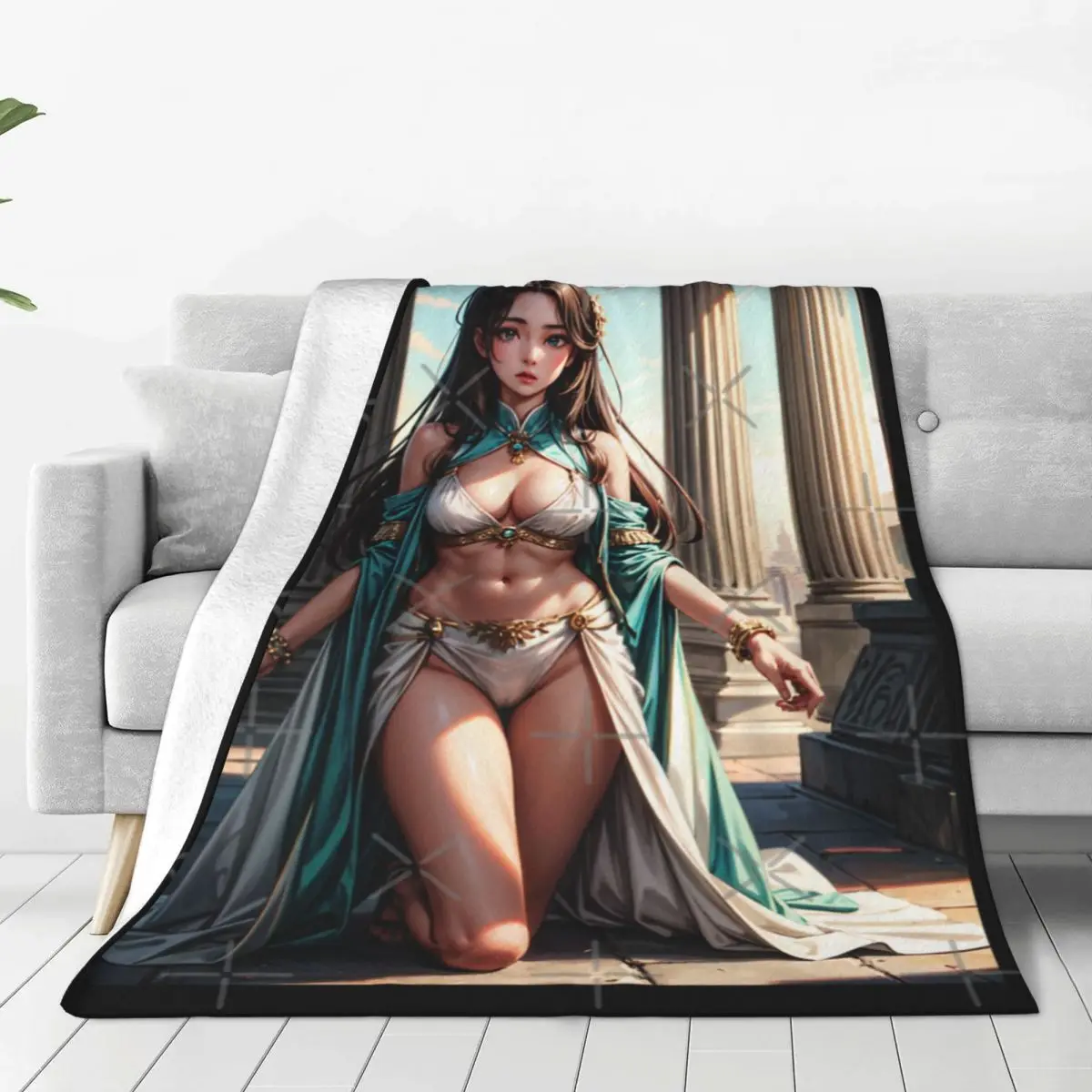 Одеяло в стиле аниме PinUp Girl Syun Kamakado 020 (покрашение дворцо) Покрывало на кровать Kawaii