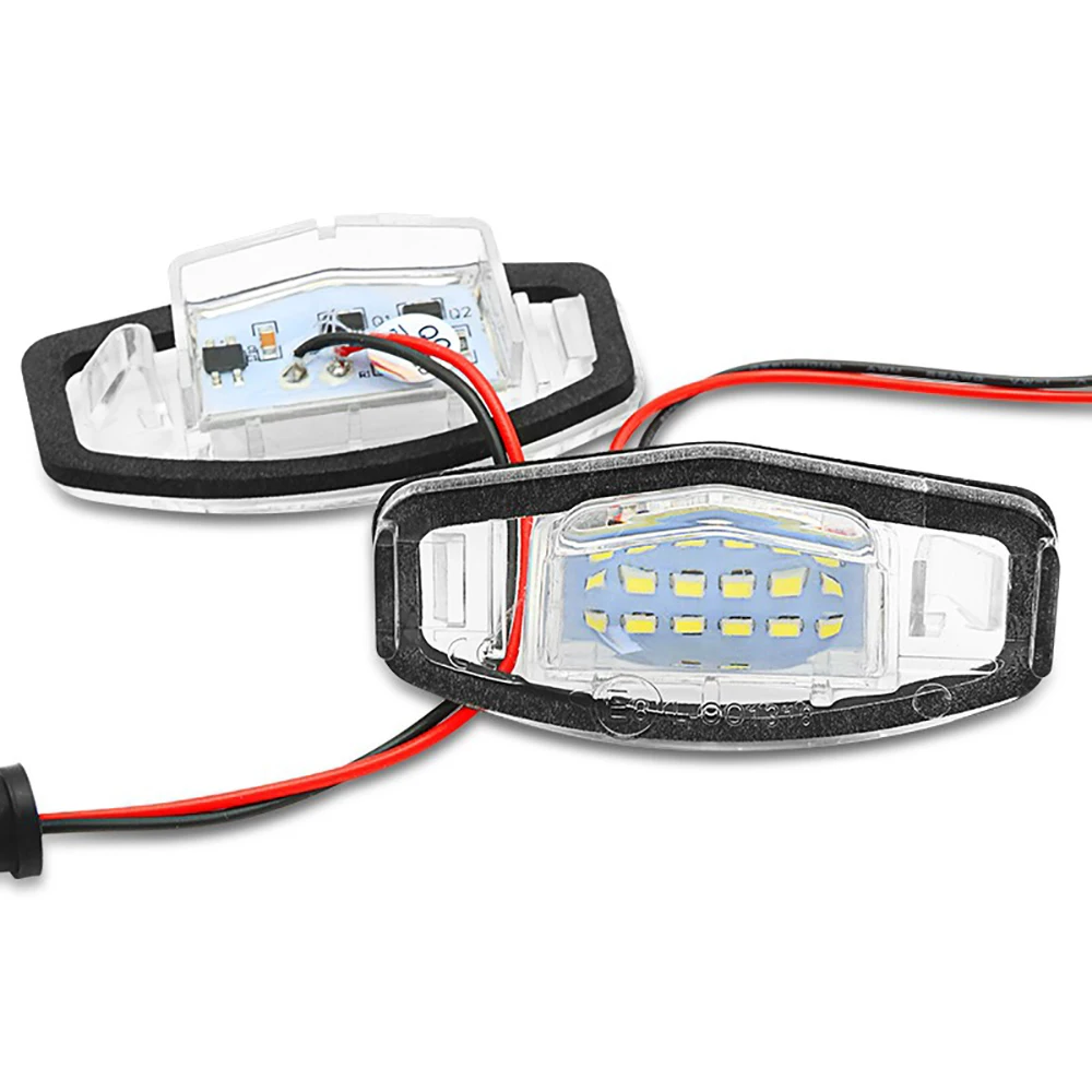 

2pcs 18 SMD LED Number License Plate Light Lamp For Acura TL TSX MDX For Honda Civic Accord City 4D Odyssey