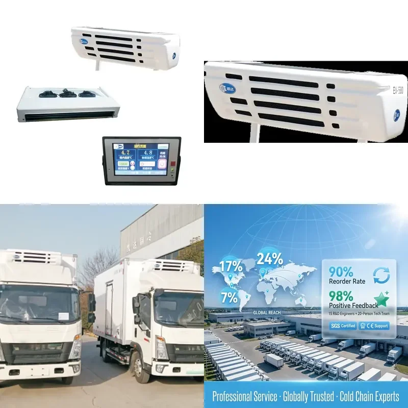 Фото Новый электрический стояночный кондиционер KAIDA EV-600 DC 12В/24В для грузовиков, кемперов, автодомов, спальных кабин, автобусов (система охлаждения) №1