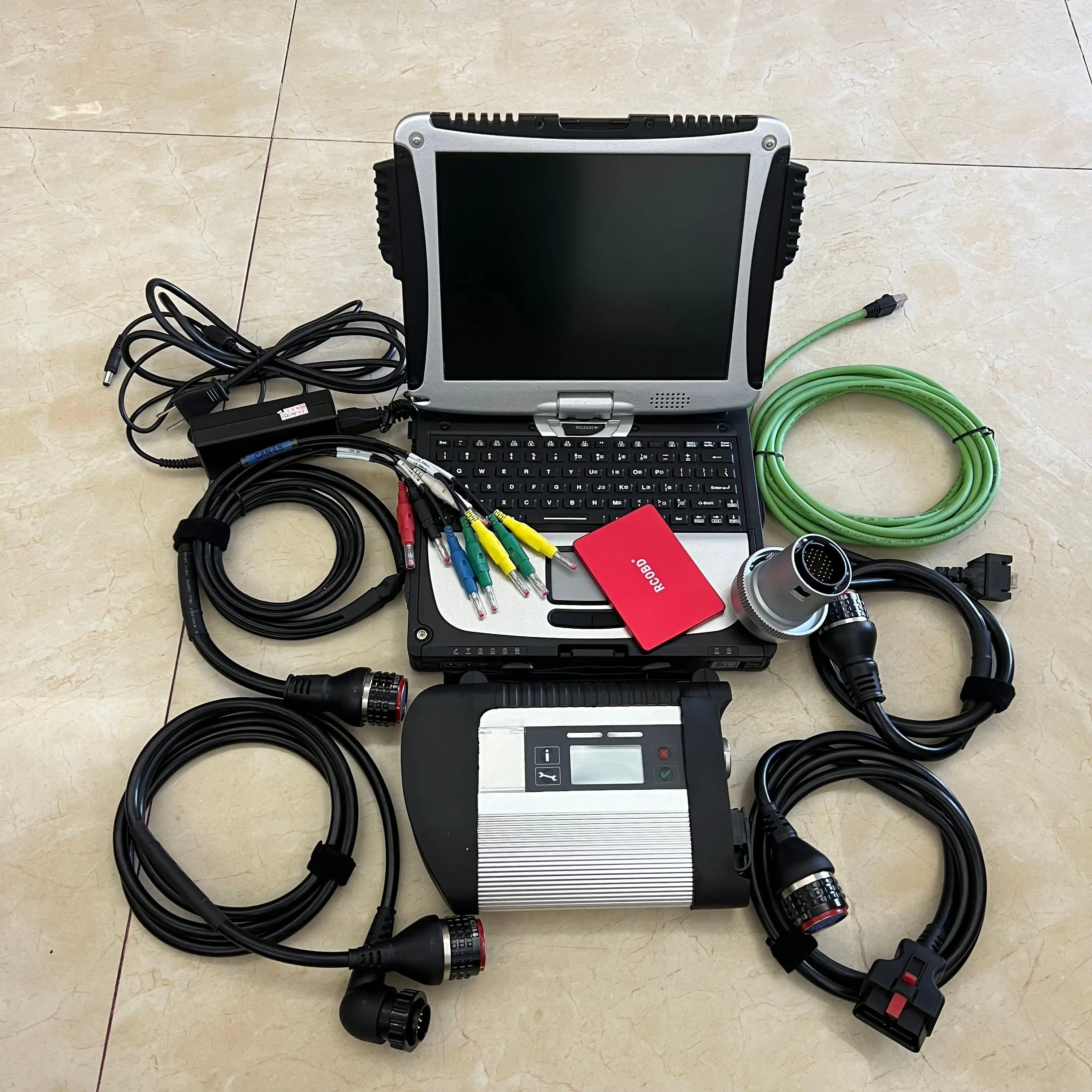 Wifi диагностический инструмент для Mercedes MB Star C4 SD Connect Compact 4 Диагностика DTS-HHT-DAS V2023.09 с ноутбуком Panasonic CF19