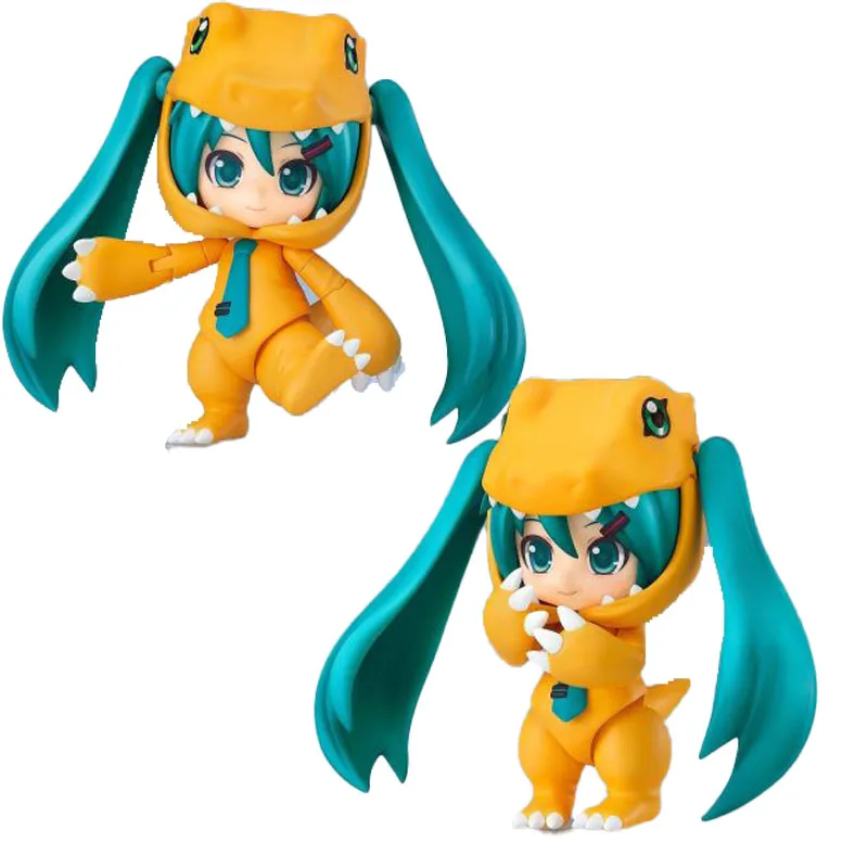 

100% Original Good Smile Nendoroid PLEX 1439 Hatsune Miku Digimon Kigurumi Agumon Anime Figure Model