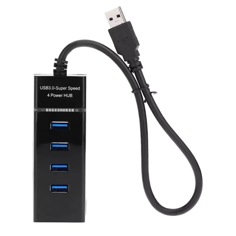 

High Speed USB 3.0 Hub 4 Port Splitter Adapter 5Gbps Portable for PC Laptop Ultrabook Notebook MacBook Air Tablet PS 4 5 iMAC