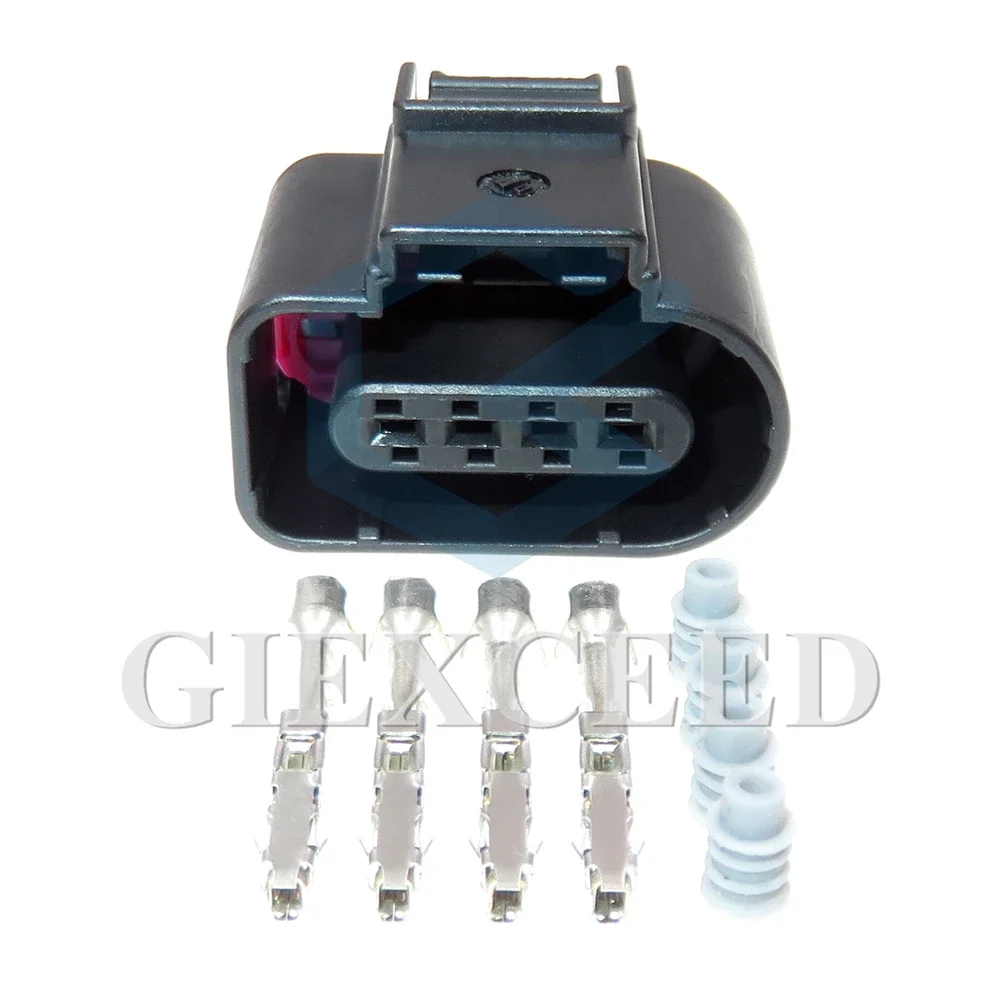 

1 комплект, 4-контактный 1,5 серии, автоматический разъем датчика давления на впуске, незапечатанный разъем переменного тока в сборе для VW Audi 8K 0973704 Автомобильная розетка