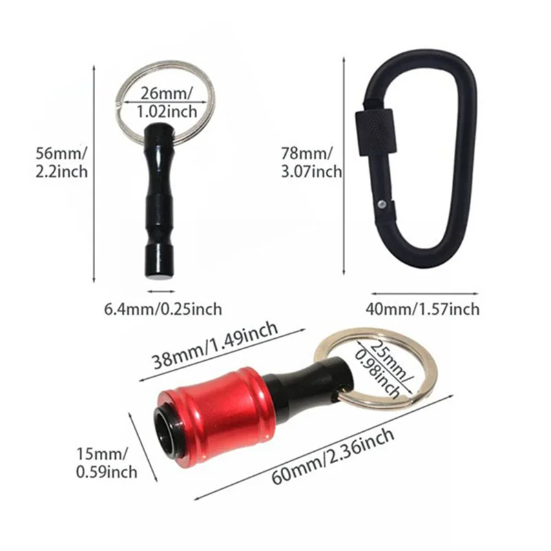 Держатель бит 1/4 дюйма шестигранная отвертка держатель удлинитель брелок