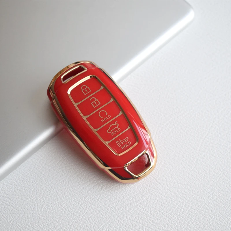 Чехол для автомобильного ключа оболочка брелок ключей Hyundai Creta I20 I30 IX35 IX25 Elantra