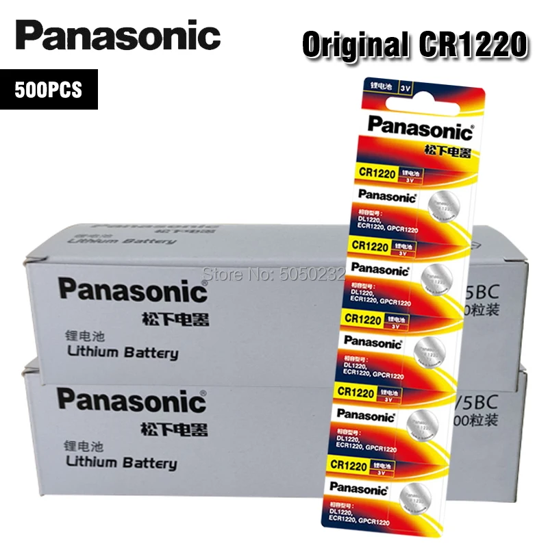 

500pcs PANASONIC 2020 New Promotion Cr1220 CR 1220 3v Button Cell Coin Batteries For Watch DL1220 BR1220 ECR1220 LM1220