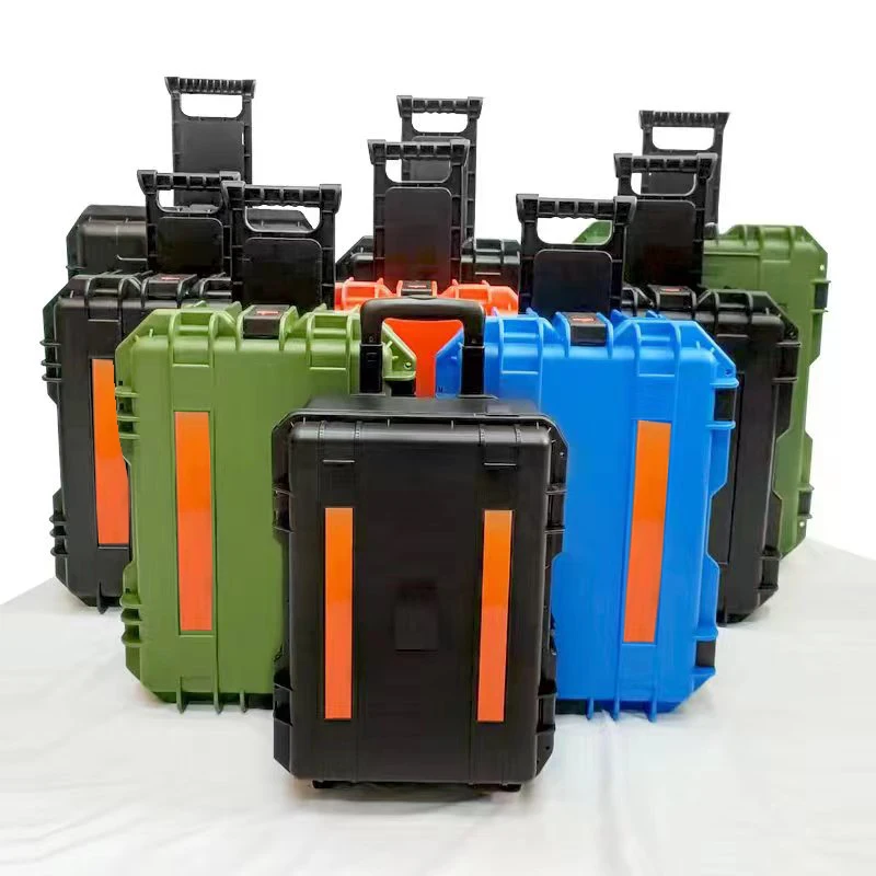 Waterproof Trolley Case Toolbox Tool Case Dustproof Protective Camera Case Instrument Box Equipment Box With Pre-cut Foam Lining