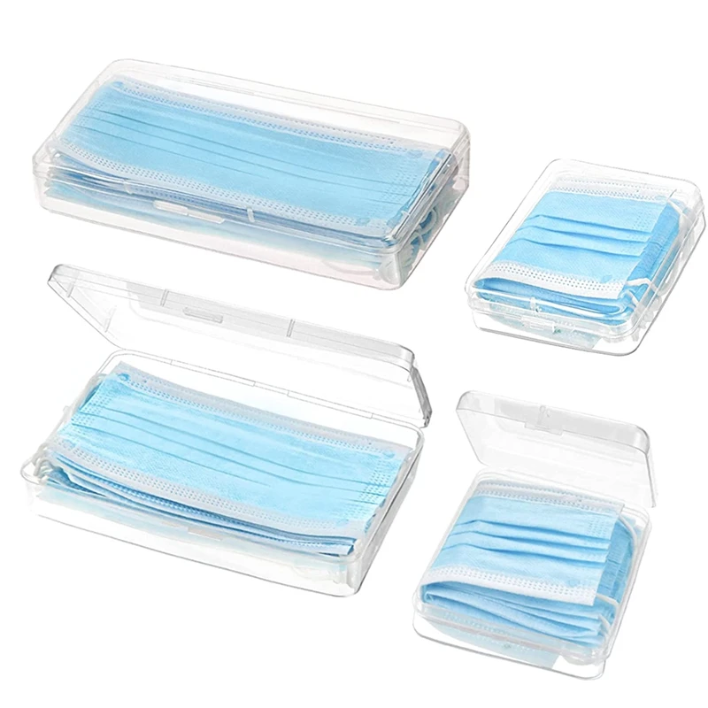 

Прозрачный пластиковый органайзер для хранения чехлов, 4 упаковки, многоразовая папка для хранения чехлов для лица, устойчивая к пятнам кор...