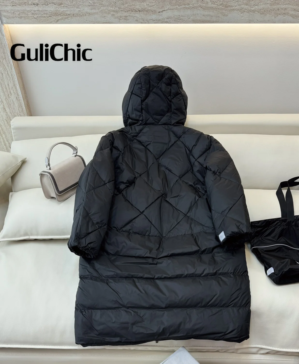 9 13 GuliChic 2024 новые женские модные толстые теплые парки из 90% белого гусиного пуха с