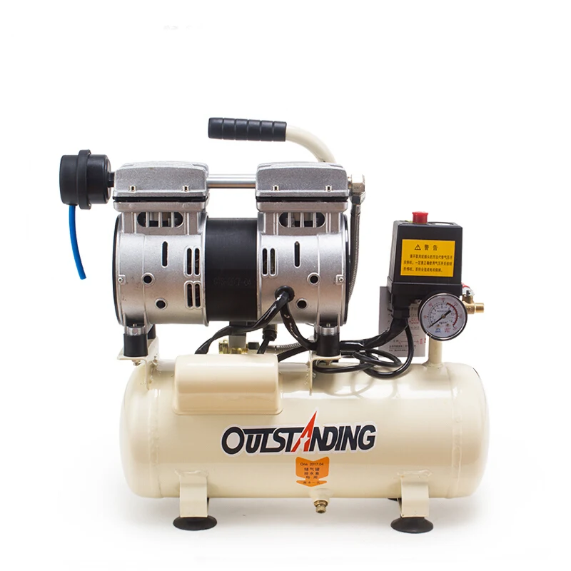 Маленький бесшумный воздушный компрессор высокого давления для деревообработки