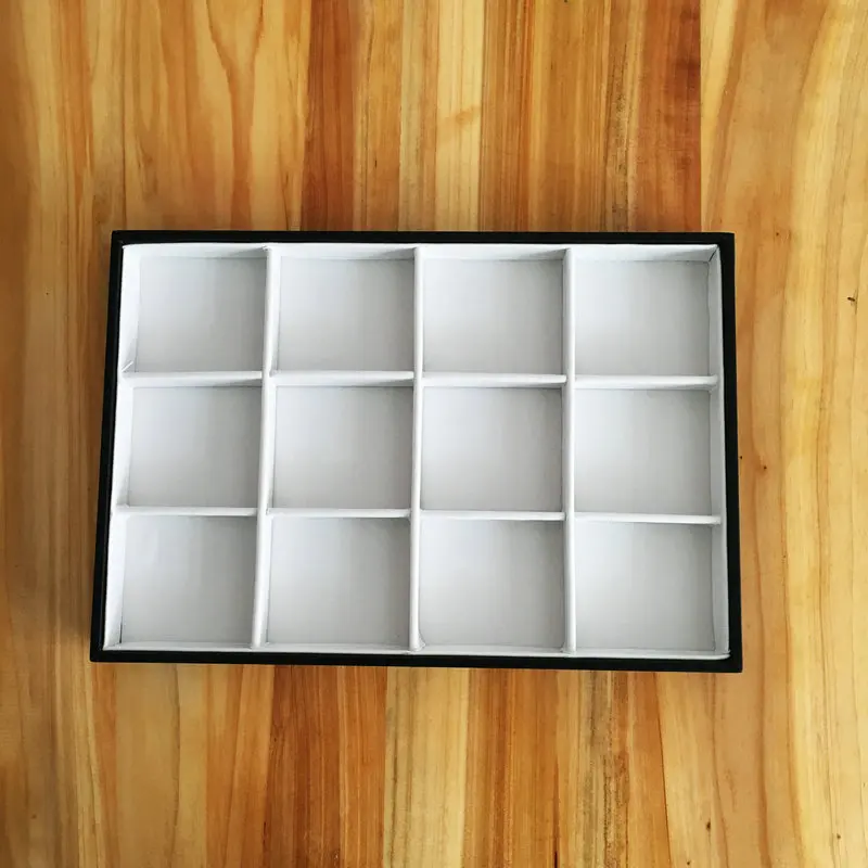 1 PCS Paper Card 12 Leather White Necklace Bracelet Loose Bead Jewelry Display Plate Of 350 X 240X30 mm