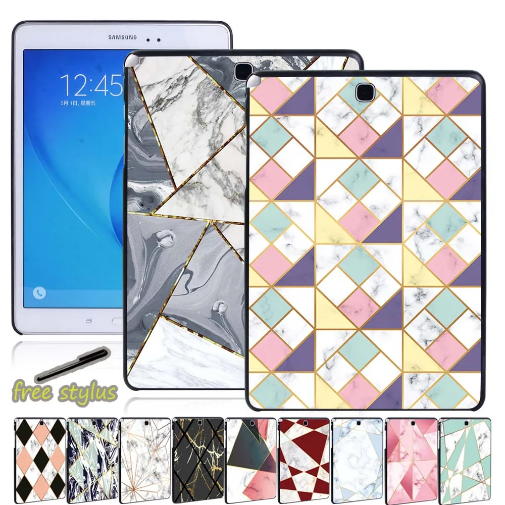 

Tablet Hard Shell Case for Samsung Galaxy Tab S7 Tab S4 Tab S5e Tab S6 10.5" 11" - New Slim Shape Pattern Back Case + Stylus