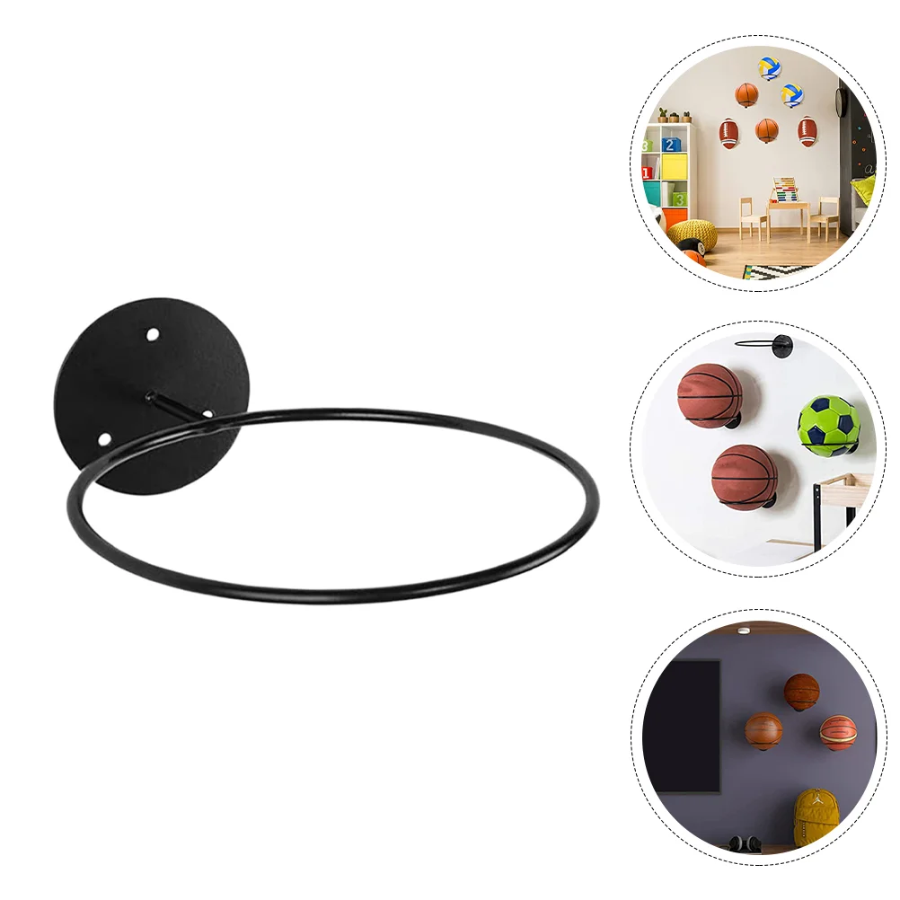 

Holder Wall-mounted Balls Rack Portable Basketball Holder Iron Basketball Display Shelf for Home Gift Shop