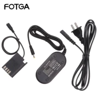 fotga ac power adapter cable dmw blk22dcc17 dc coupler cable for panasonic s5k gh5m2 gh6 g9 photo studio kits cameras for photo