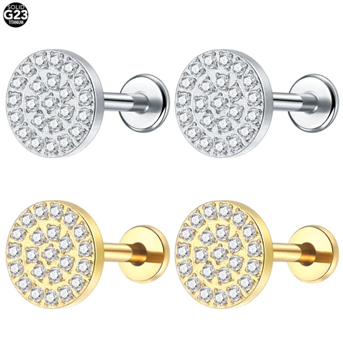 Серьги-гвоздики из титана SWANJO