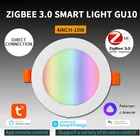 Светодиодный Светильник направленного света WiFi TUYA Smart Life Затемняющая точечная лампа 10 Вт Изменение RGB теплый холодсветильник свет работа с Alexa Google Home Яндекс Алиса