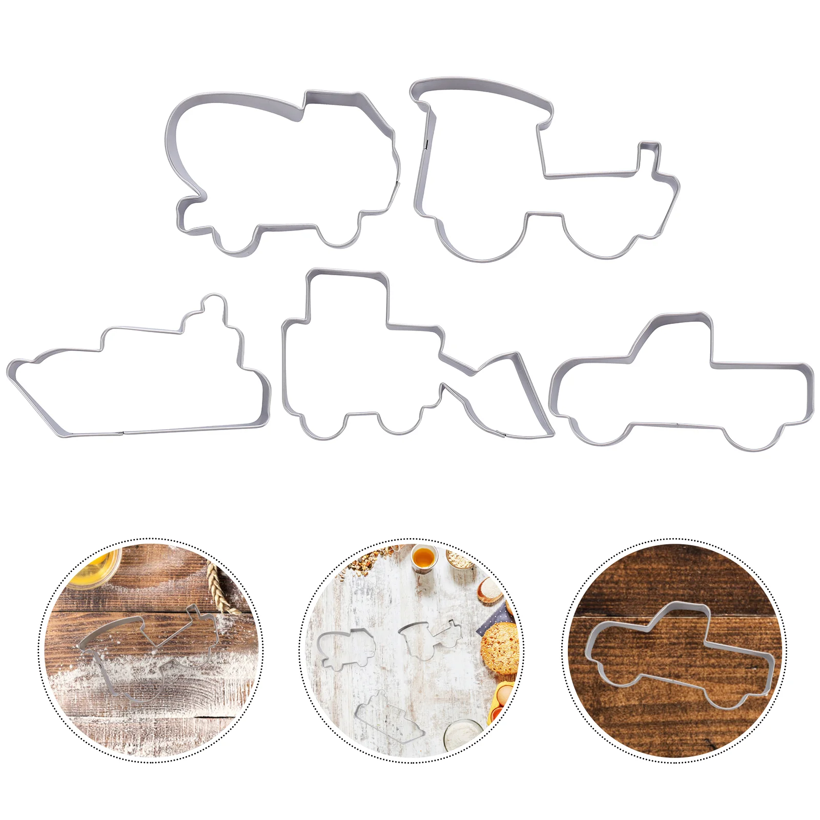 

Cookieholiday Candy Fondant Shapes Kit Diy Molds Cookies Cutout Chocolate Ring Border Baking Mold Cake Animalvehicle