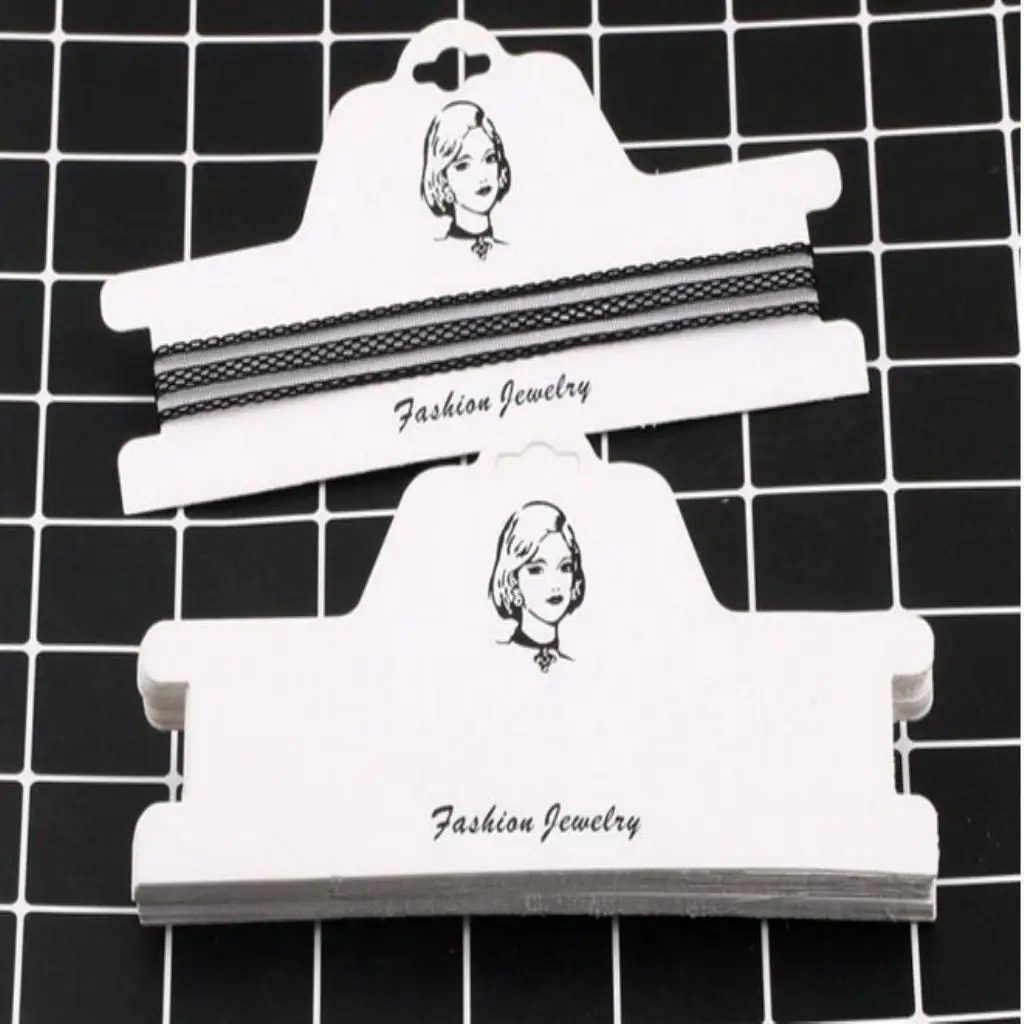 

100pcs Fashion Jewelry Necklace Kraft Display Card Package Cards Tags