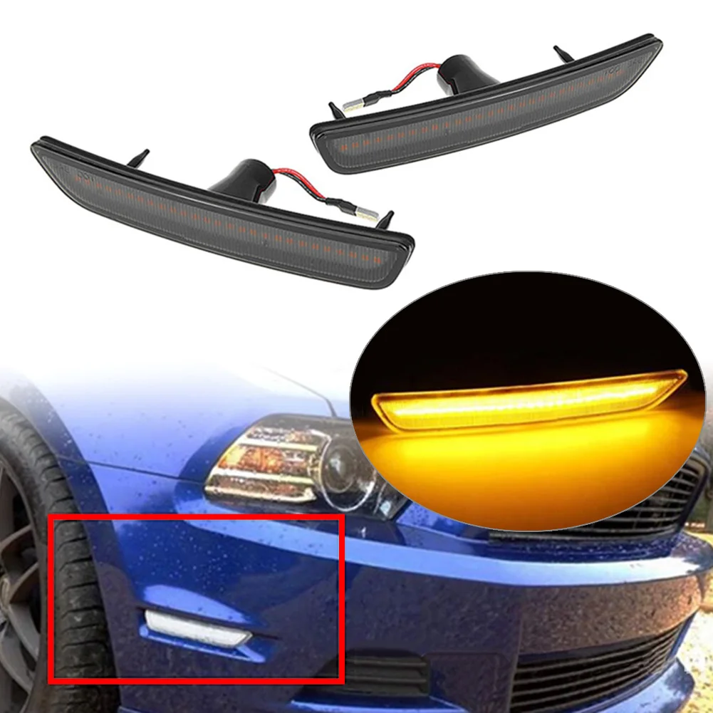 

Светодиодные Передние боковые габаритные огни для Ford Mustang 2010 2011 2012 2013 2014