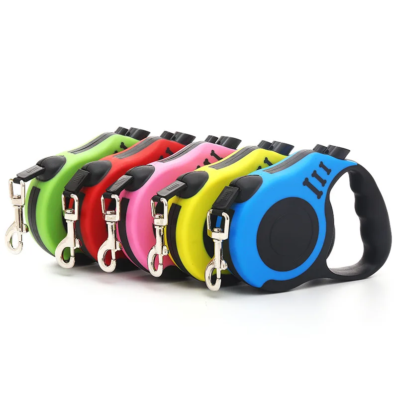 

3m/5m Pet Dog Leash Automatic Retractable Dog Roulette Traction Rope Nylon Dog Collar Extension Puppy Walking Running Lead