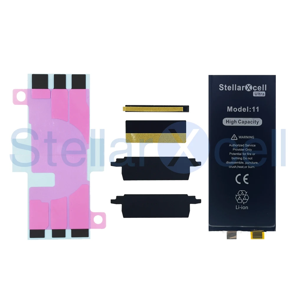 Аккумулятор StellarX без гибкого напряжения высокая емкость 110% для iPhone XS ~ 14ProMax XR 11 11pro