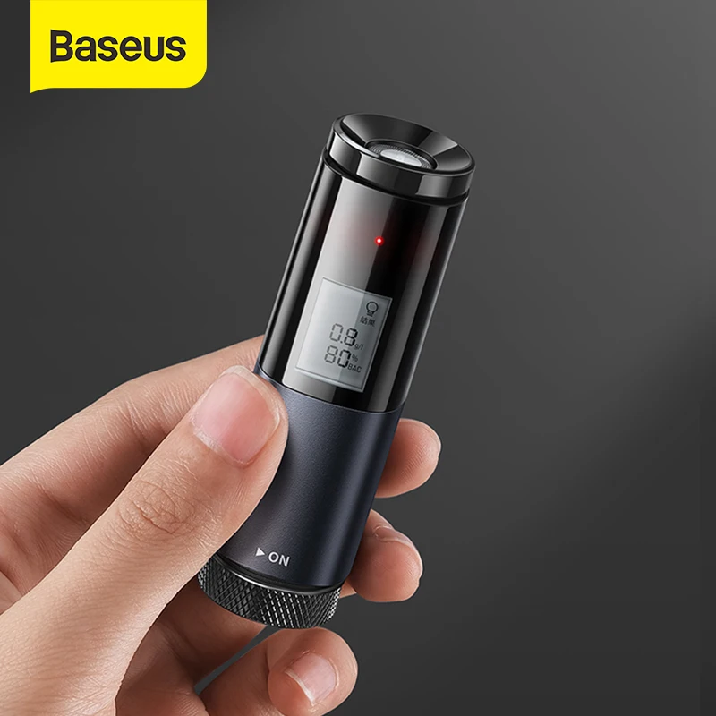 

Baseus Alcohol Tester Electronic Breathalyzer with Digital Display Portable Rechargeable Non-Contact Alcohol Meter Analyzer