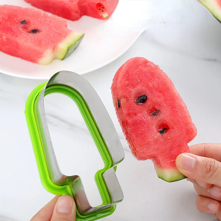 

Watermelon ice cream mold cutter Popsicle shape fruit platter artifact watermelon slice cutter Kitchen gadgets