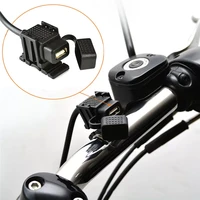 12v waterproof motorbike handlebar charger 5v 1a2 1a motorcycle usb adapter power supply socket for mobile phone usb chargers
