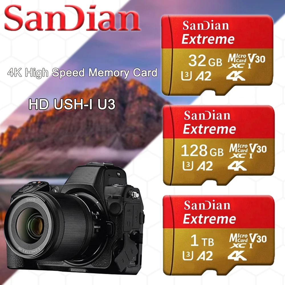 2 ТБ Micro TF SD-карта 1 512 ГБ Карта памяти 128 Class 10 Mini 256 Flash для телефона Дрон Планшет