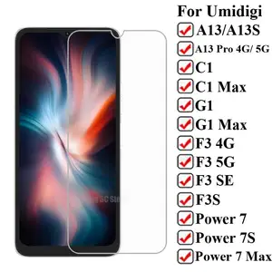 Закаленное стекло 2-1 шт. для Umidigi C2 G2 C1 G1 Max F3 A13s Pro 4G 5G F3 SE F3S, Защита экрана для Umidigi Power 7S