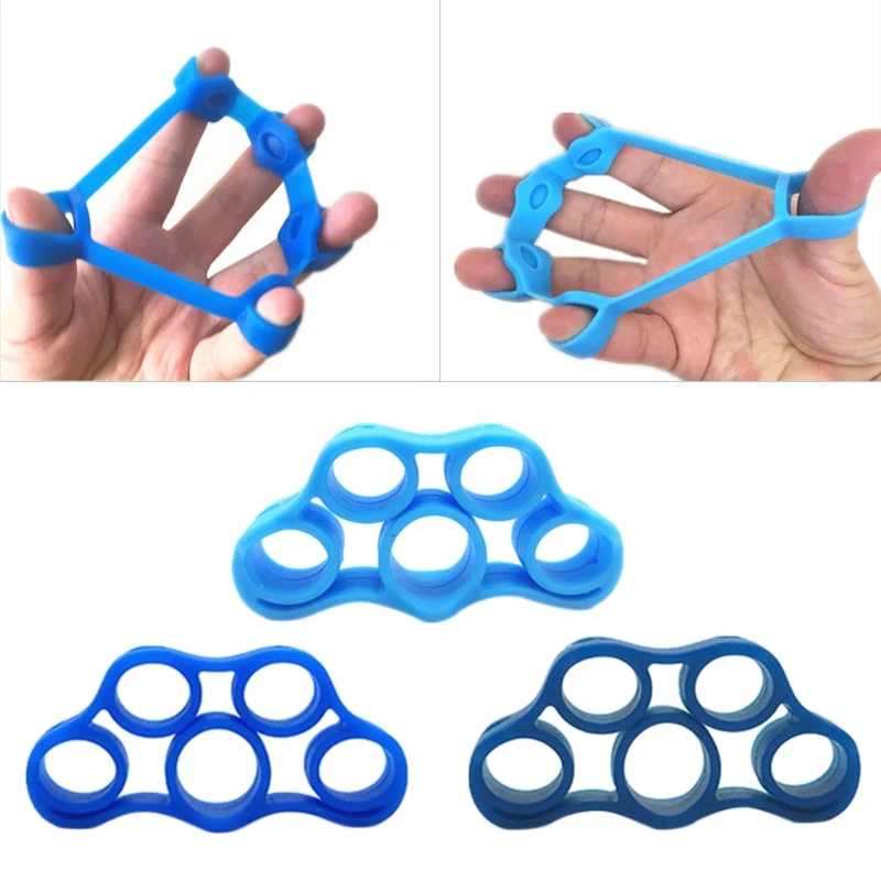 

Finger Stretcher,Grip Strength Train-er,Resistance Bands,Silicone Finger Gripper