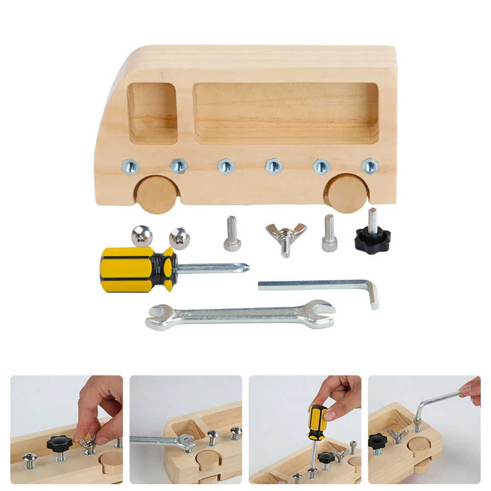 

1 Set Interactive Wood Funny Simple Screw Children Kids for Children Early Education Enjoyment
