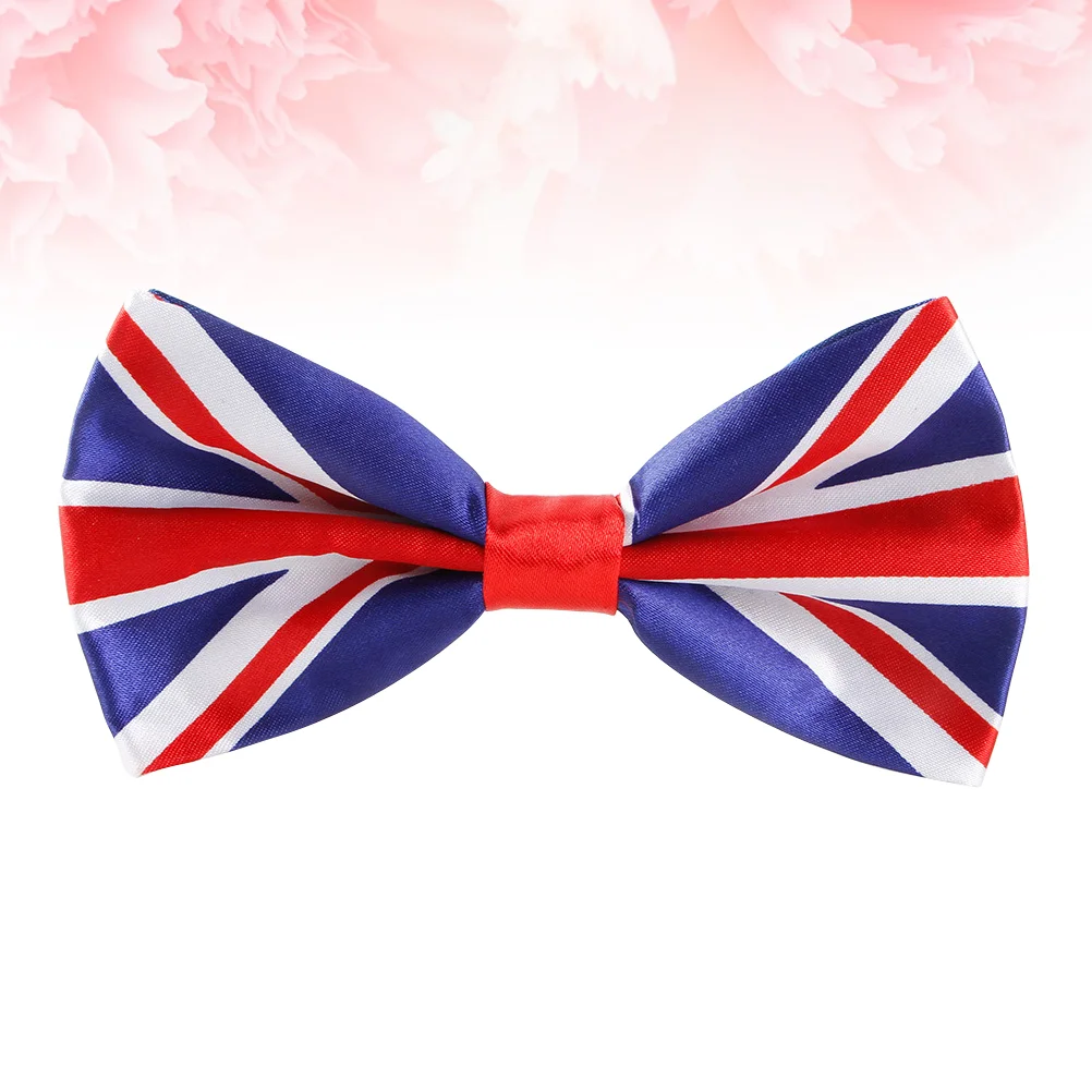 

Novelty Bowtie Men Suit Fashion UK Flag Big Bow Tie Patriotic Bowknot Women Neckwear (UK)