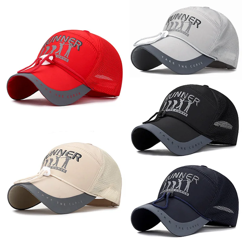 

Long-brimmed Sports Cap Mens Fashion Line Baseball Cap Hat For Fish Outdoor Visor Shade Snapback Sun Hat Summer Cap Bone Gorras