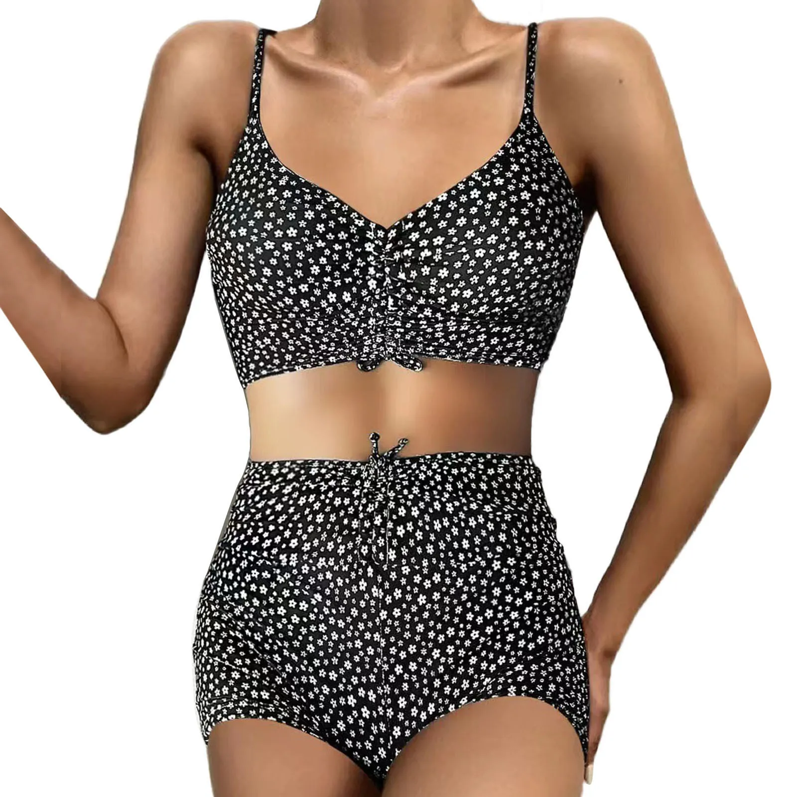 

Bikini Swimsuit Fashion Piece Summer Swimwear Women Floral Two Sexy Print Swimwears Tankinis Set Swimwears brazilian panties