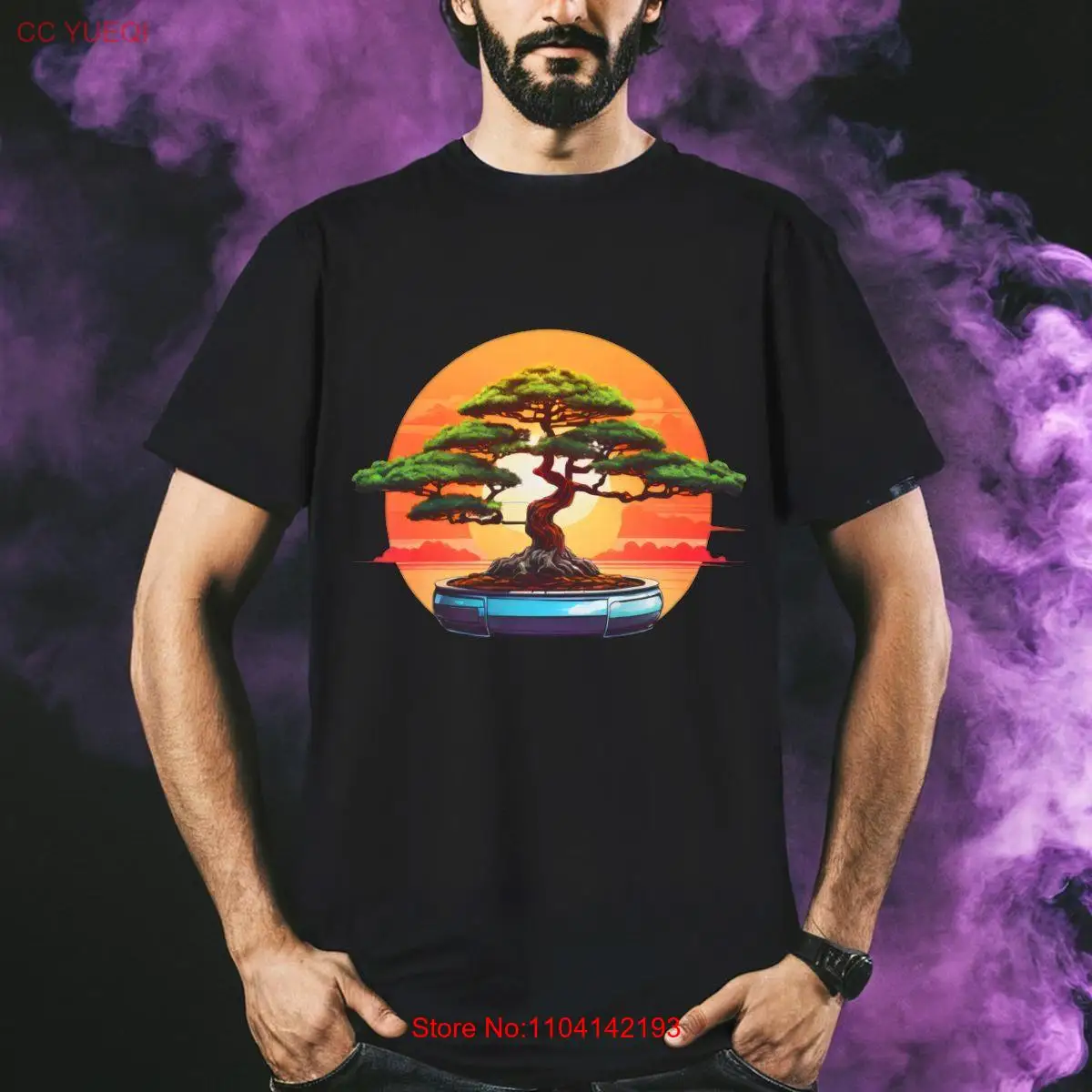 Футболка в стиле ретро 80-х для бонсая Детская футболка каратэ силы и роста закат