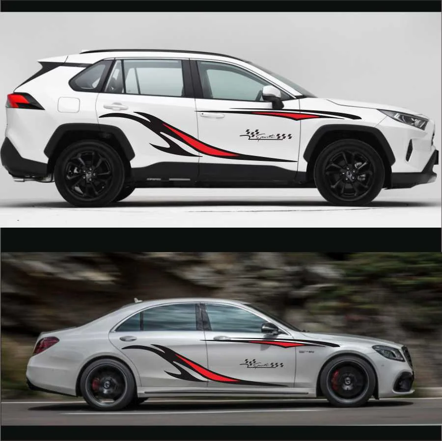 

For Truck SUV Stripes Graphics (Two side) Vinyl Graphics Decals Car Stickers