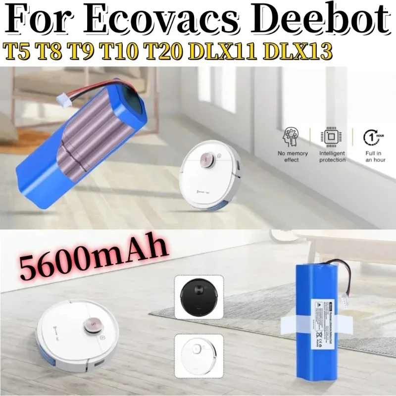 Фото Сменный аккумулятор 14,4 В для ECOVACS Deebot Ozmo 950 T8 T8 + T5Max T10 T9 X1 X2 Turbo pro Omni DX96 DX93 Высококачественный робот-пылесос №3