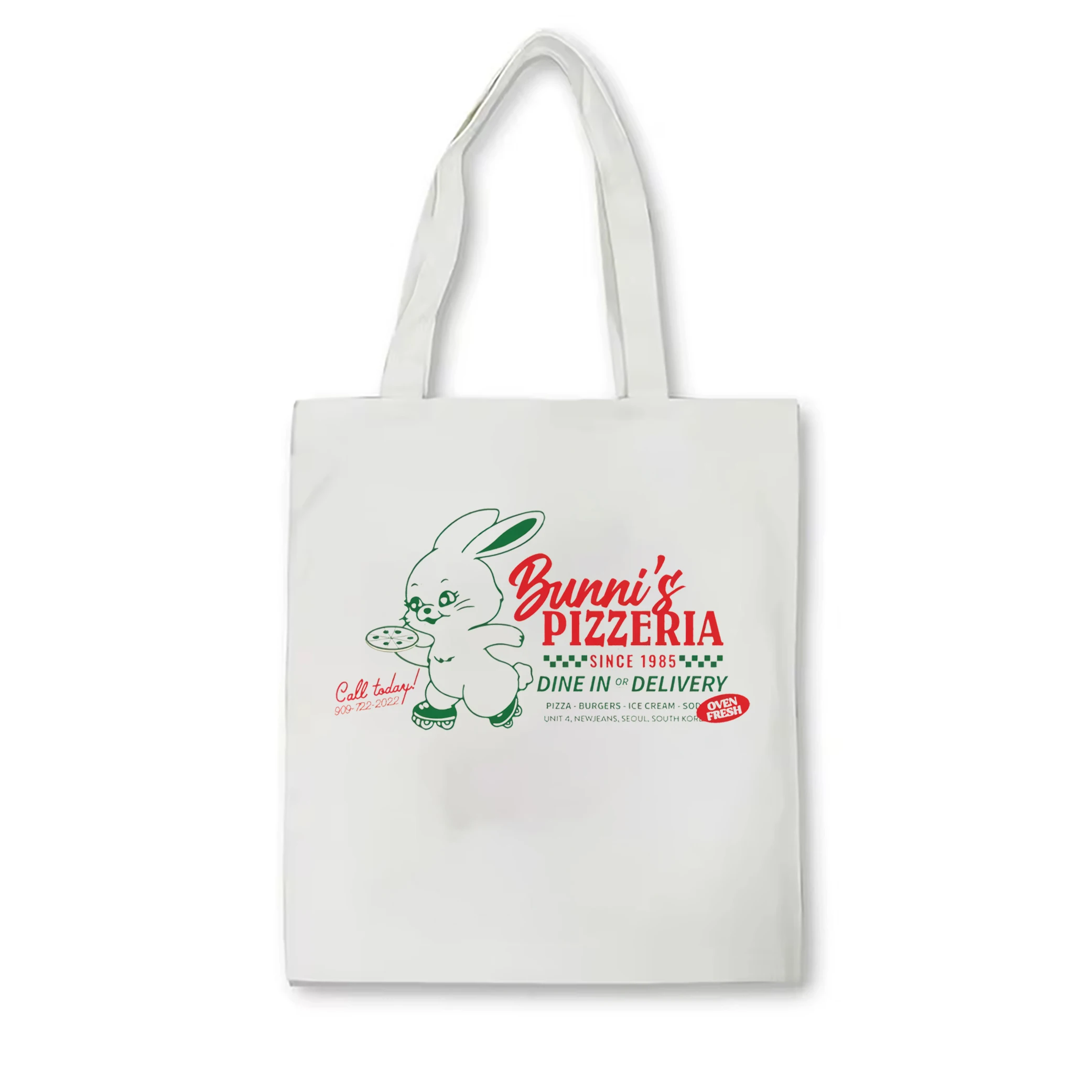 Сумка На Плечо С Принтом Кролика В Стиле Newjeans Корейская Холщовая Y2k