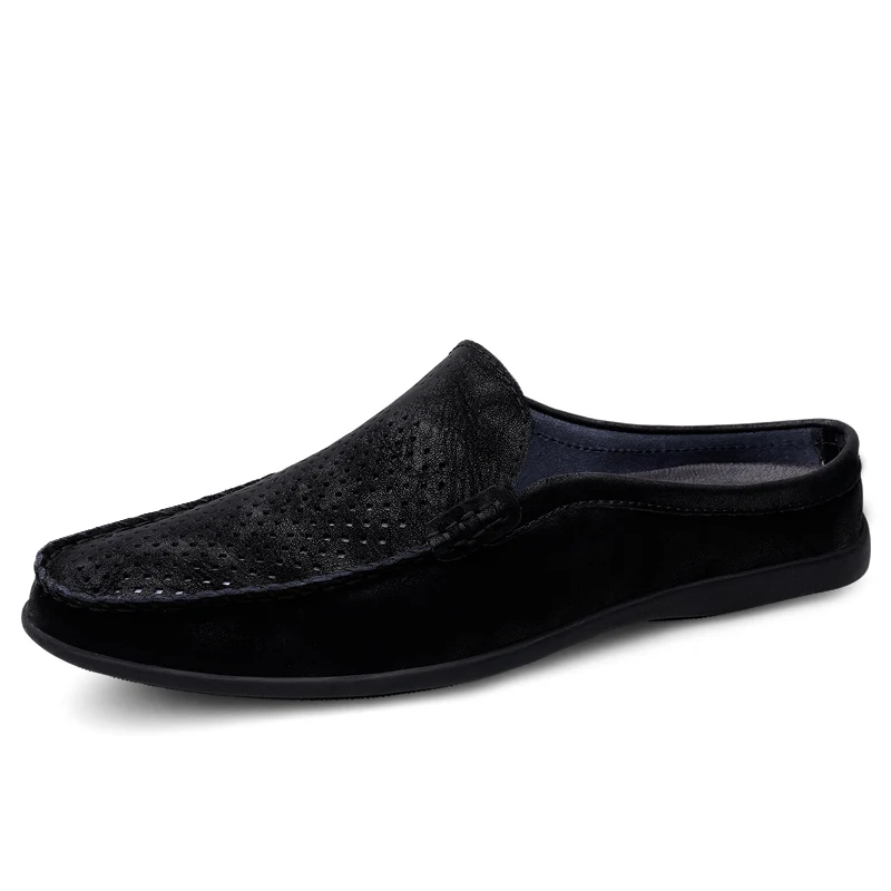 

Роскошные мужские тапочки в итальянском стиле; Роскошные лоферы из натуральной кожи; Мужские повседневные Нескользящие тапочки; Летняя мод...