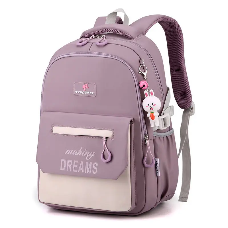 Портфели для начальной школы для девочек, розовый милый школьный рюкзак принцессы, Женский Большой Школьный рюкзак, подарок 20