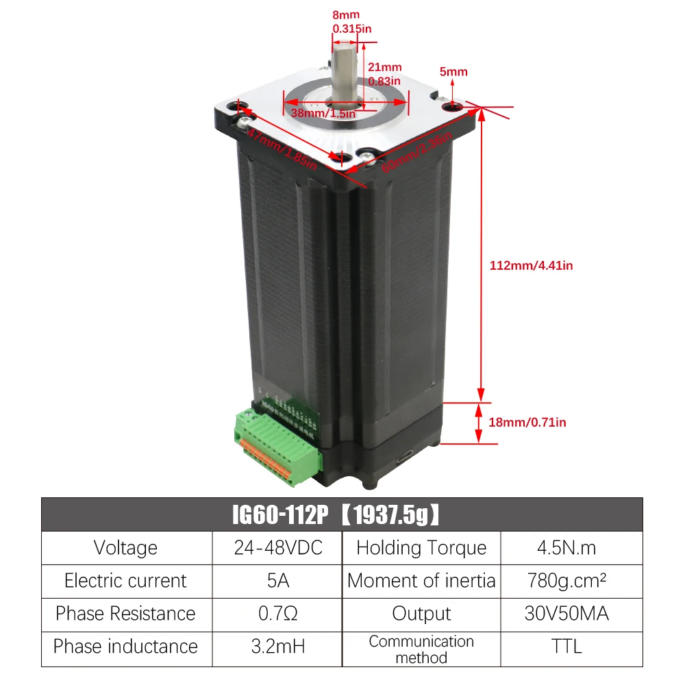 

HLTNC Nema24 60 шаговый двигатель