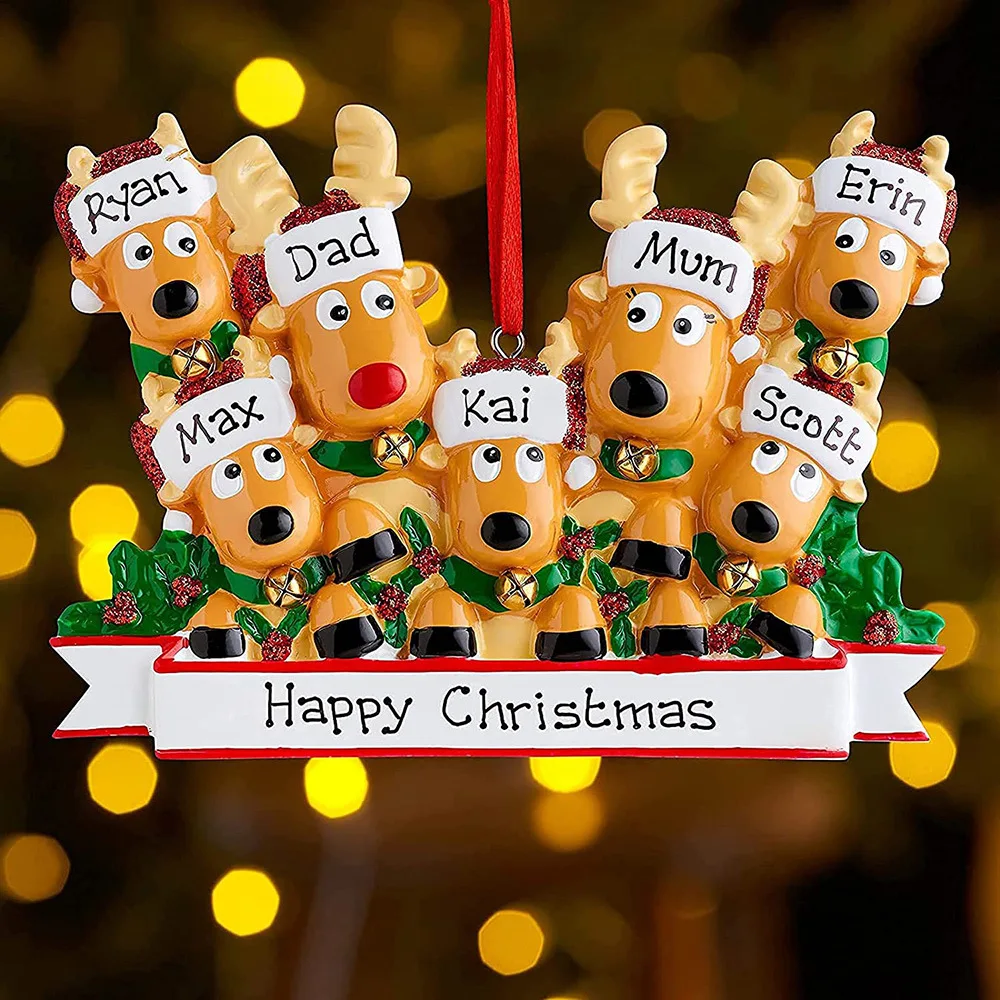 

Рождественская подвеска, украшение для семьи, украшение «сделай сам» для рождественской елки, украшение для дома на новый год 2023, рождественские праздничные украшения, креативные подарки