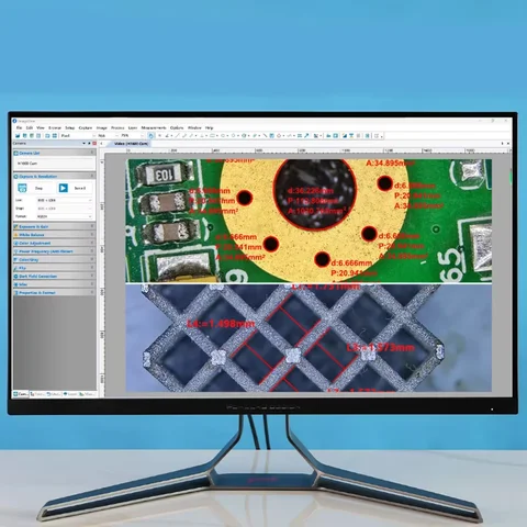 Комплект Цифрового Микроскопа 4K 1080P HDMI VGA USB Промышленная Камера 150x Объектив Складная Подставка Пульт Дистанционного...