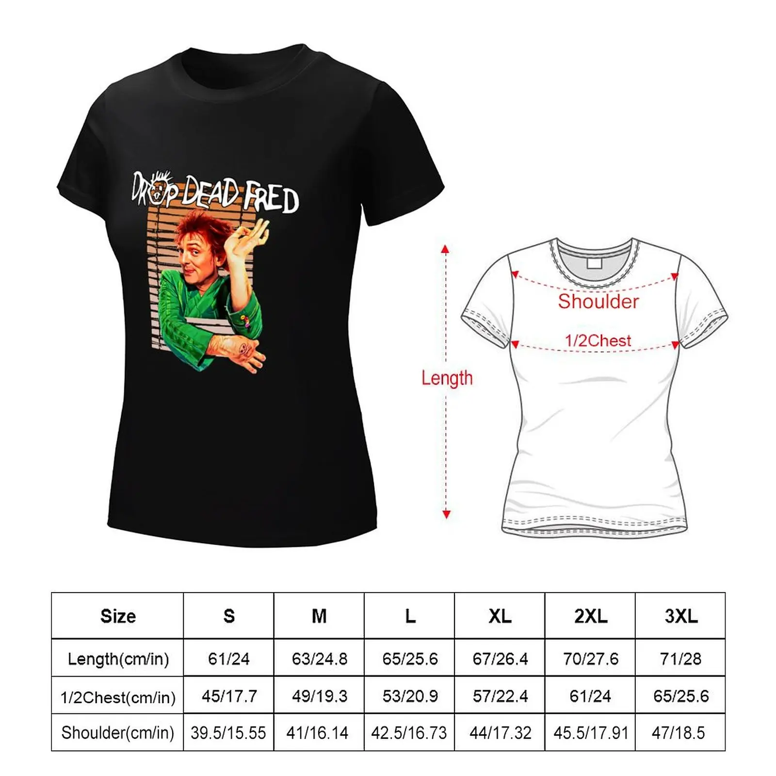 Классическая футболка Drop Dead Fred Rik женская одежда на заказ женские топы