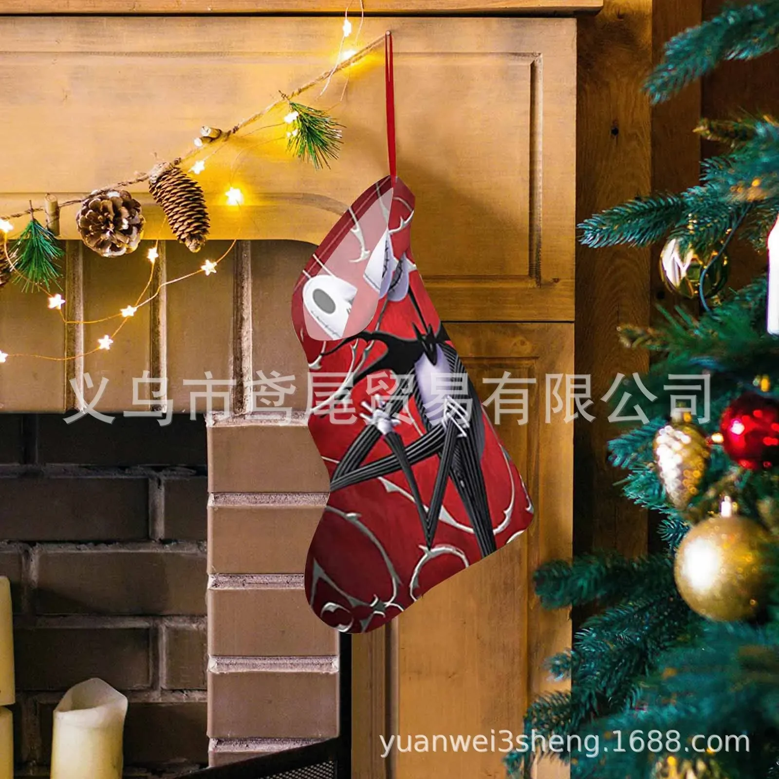 5 шт. носки Ночь перед Рождеством Джек Скеллингтон Салли кулон праздничное