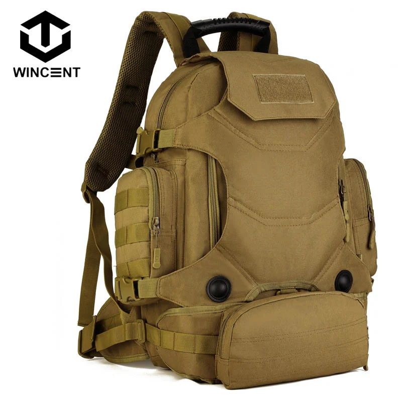 

WINCENT 40L тактическая водонепроницаемая сумка для кемпинга на открытом воздухе военный рюкзак мужской 600D нейлон большая емкость облегченная ...