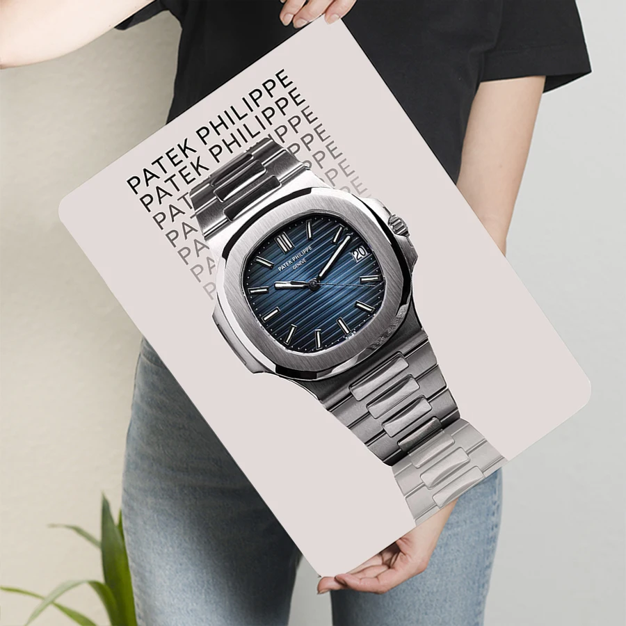 Фото PATEK PHILIPPE классические часы узор железная живопись современный домашний декор стены искусство Коллекционное настенное украшение №3