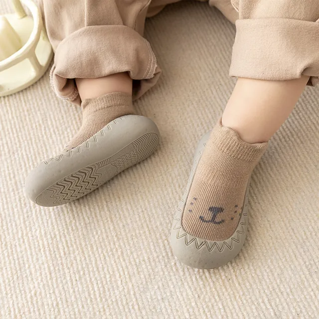 Baby Socks Shoes Infant Cute Cartoon Kids Boy Shoes Soft Rubber Sole Child Floor Sneaker BeBe Booties Toddler Girls First Walker 4
