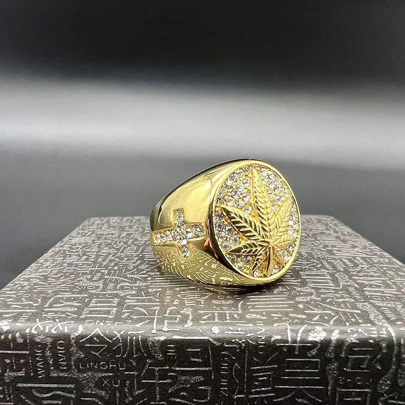 Европейский и американский панк стиль Кленовый лист кулон Титановая Сталь